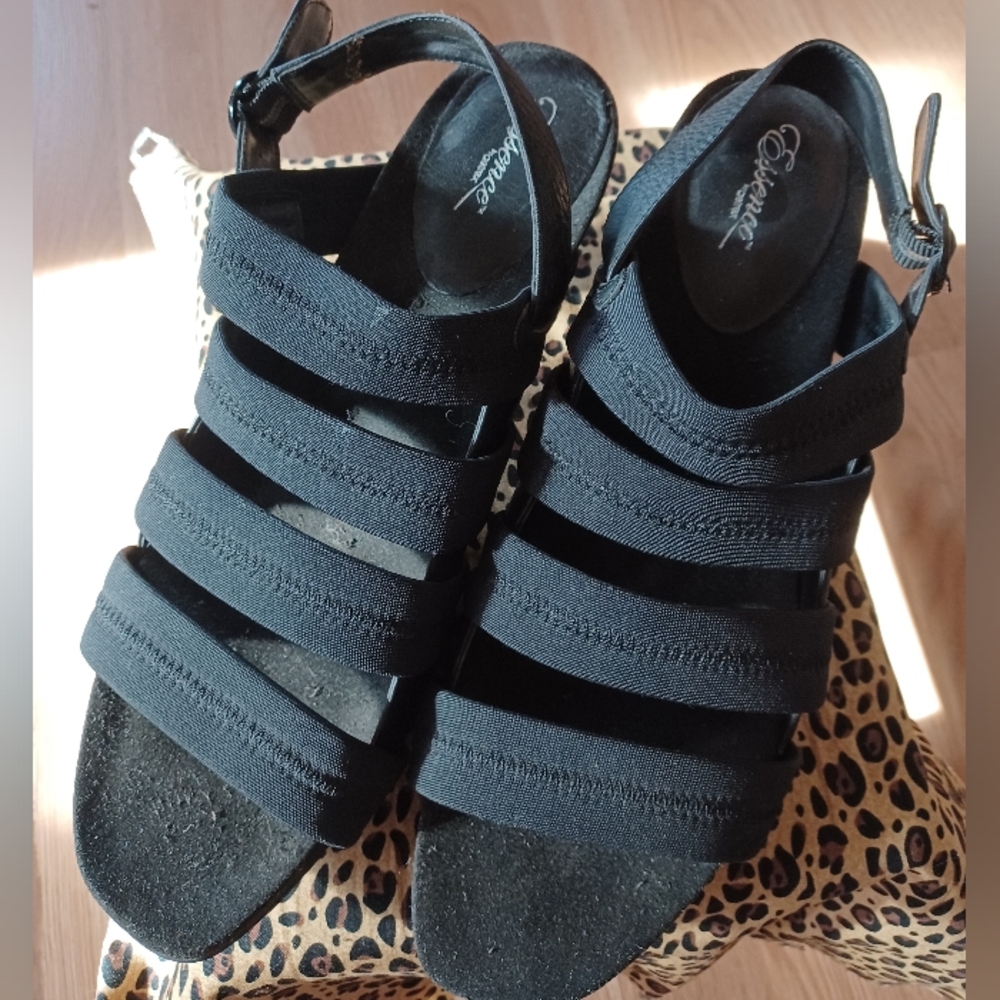 Elegant Black High Heel Sandals